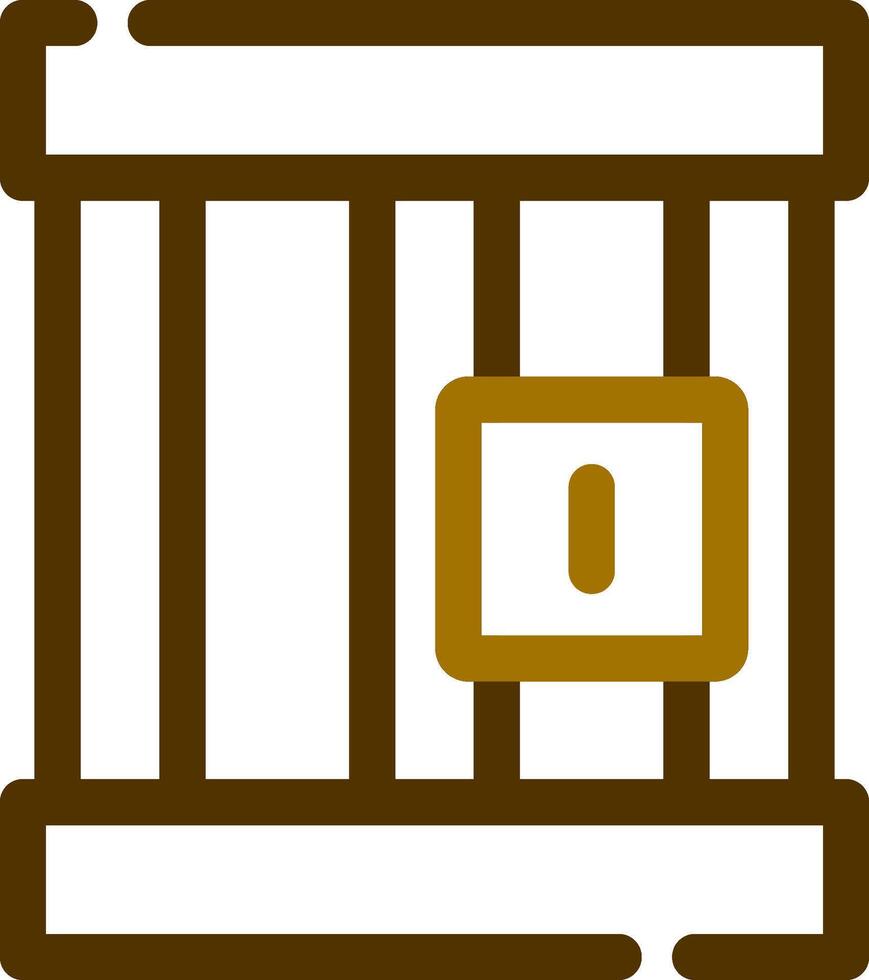 diseño de icono creativo de prisión vector
