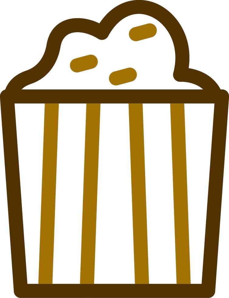 Popcorn Creative Icon Design vector