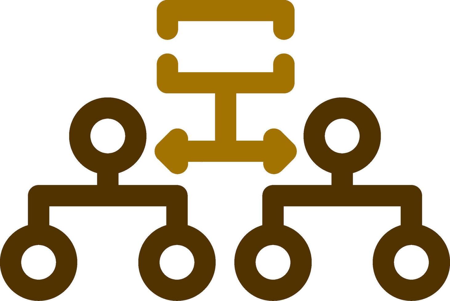 Labeled Hierarchy Creative Icon Design vector