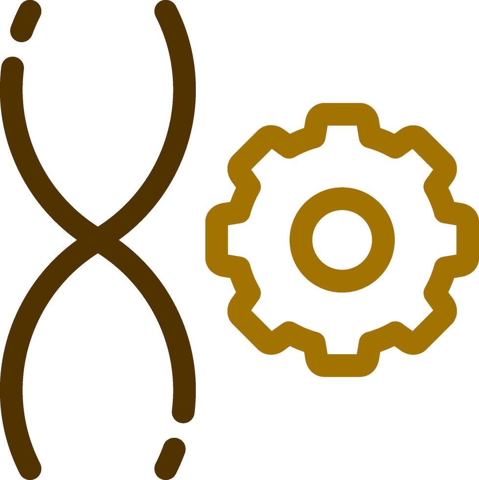 Genetic Engineering Creative Icon Design vector