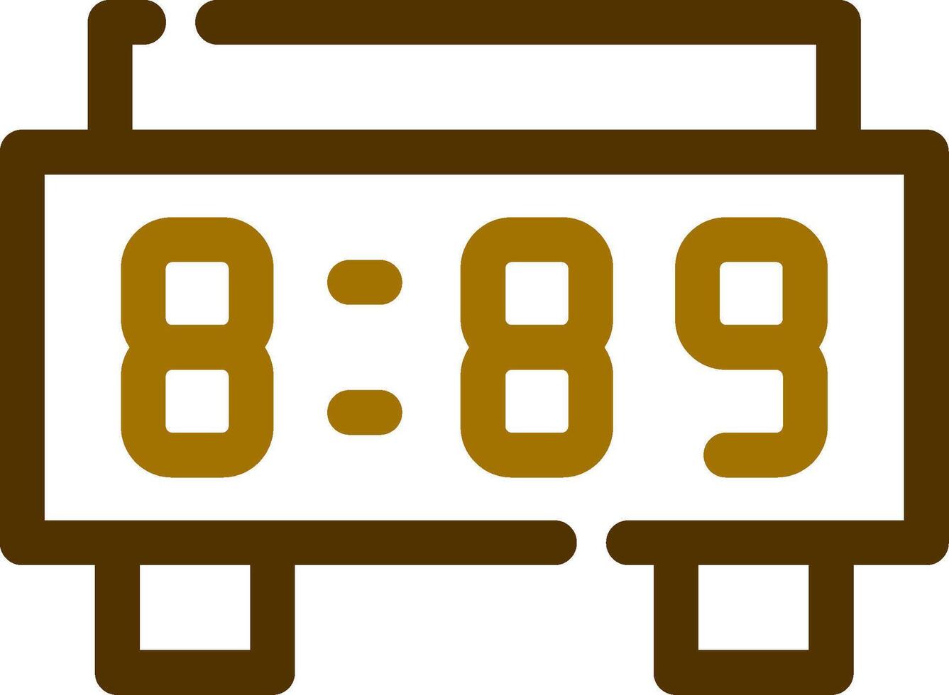 Digital Clock Creative Icon Design vector