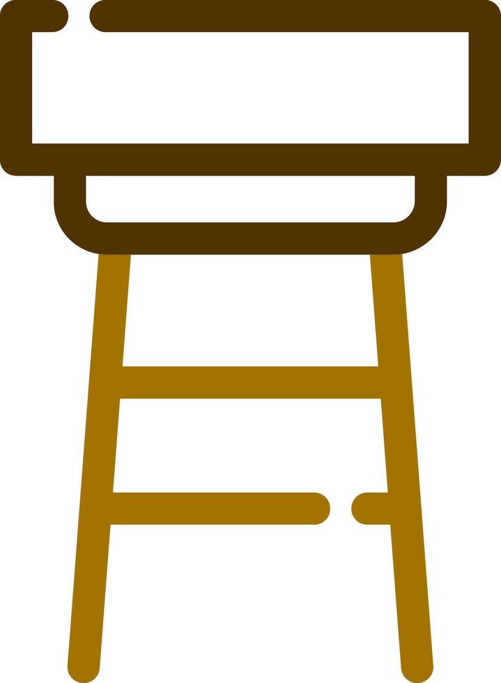 Stool Creative Icon Design vector