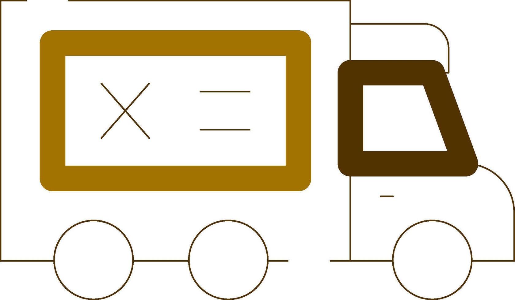 Delivery Failed Creative Icon Design vector