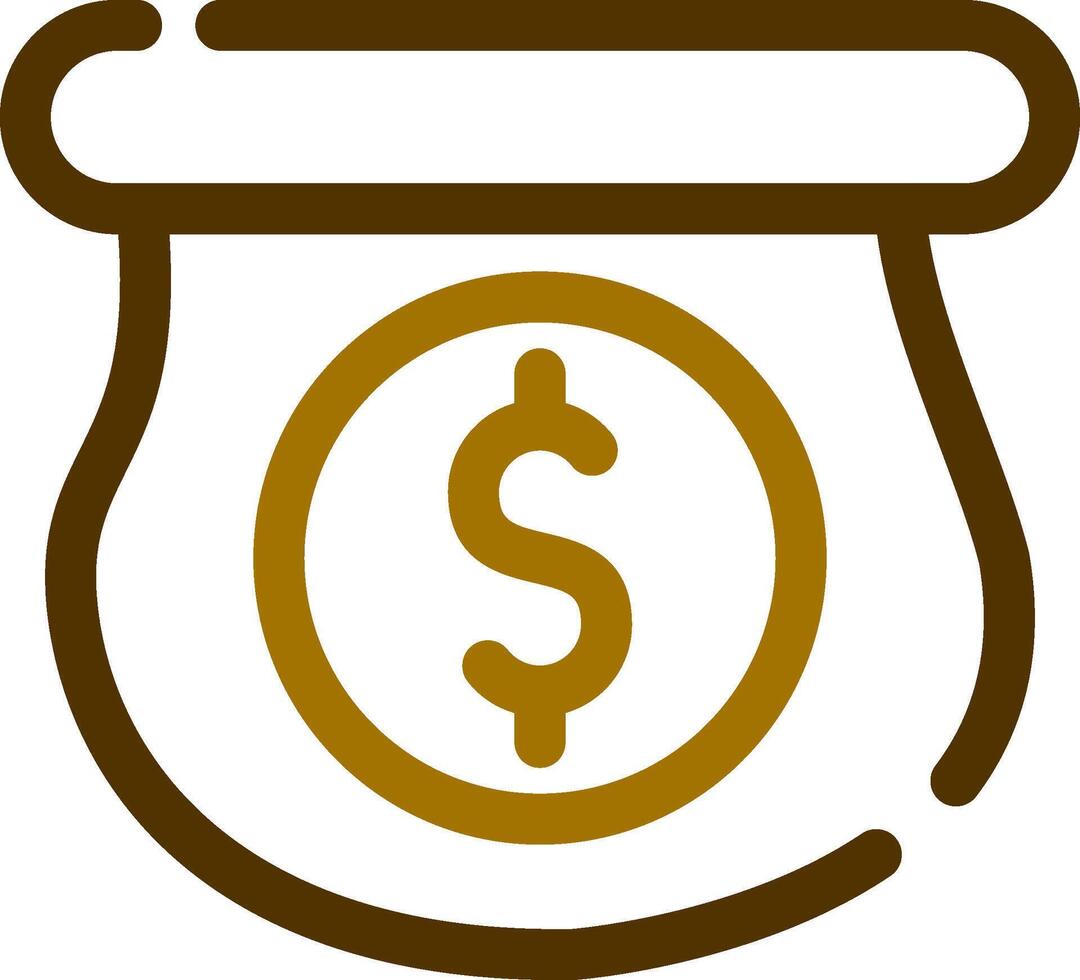 Money Bag Creative Icon Design vector