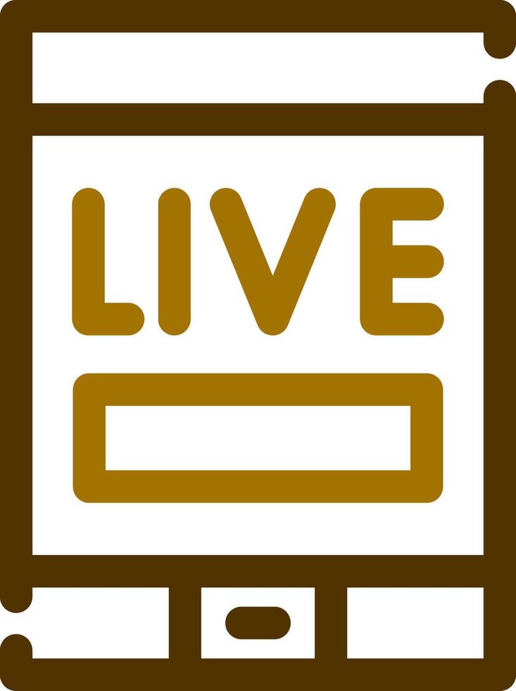 Live Stream Creative Icon Design vector