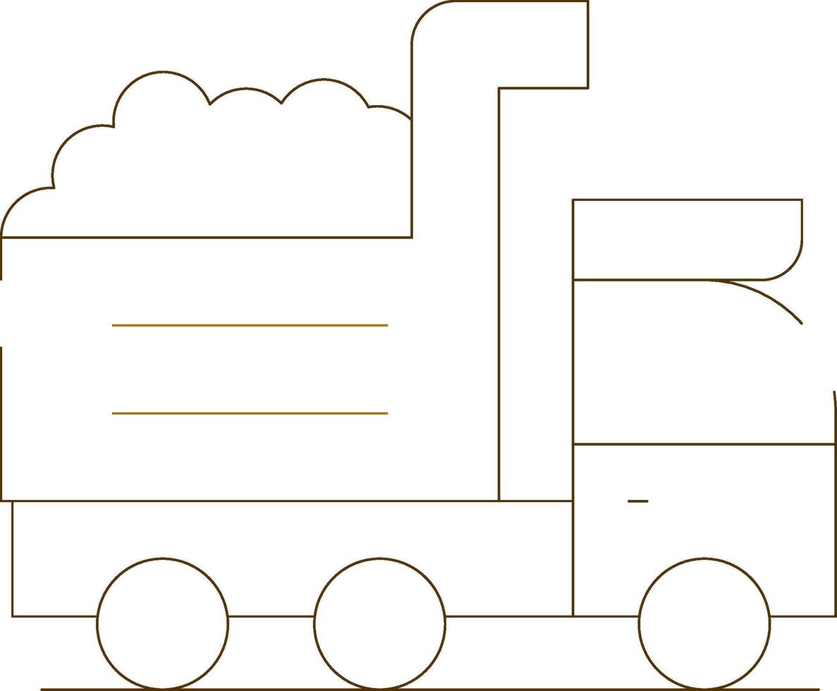 Dump Creative Icon Design vector