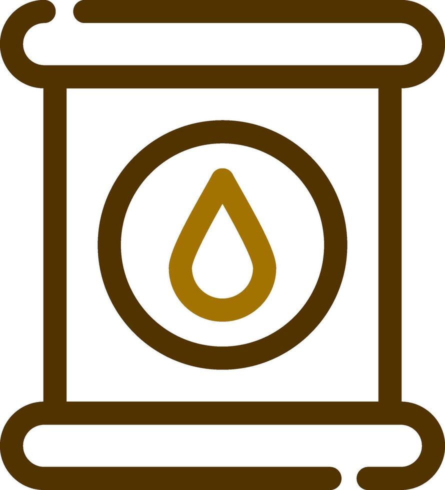 diseño de icono creativo de aceite usado vector