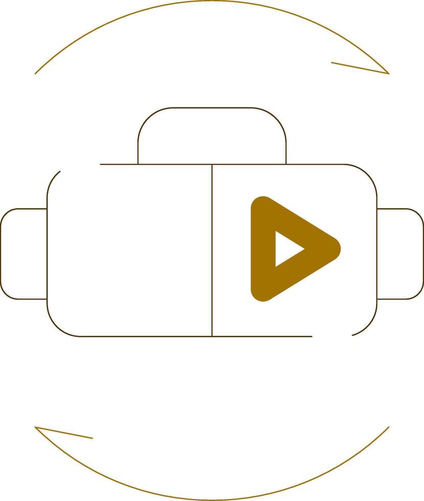 Virtual Reality Creative Icon Design vector