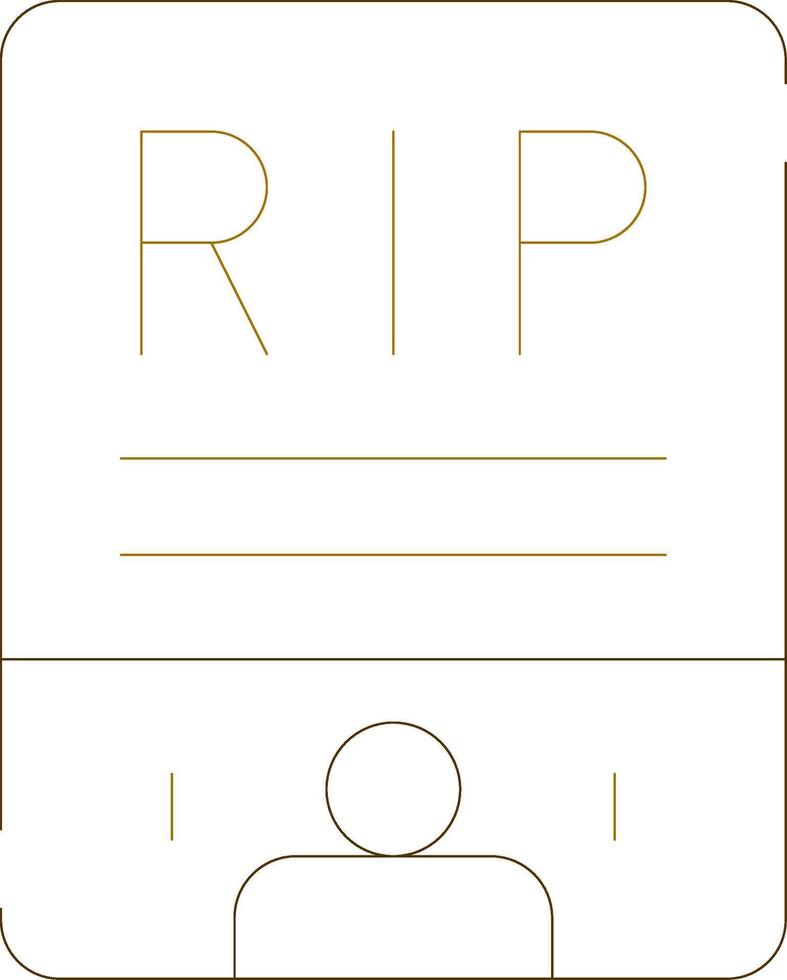 Obituary Creative Icon Design vector
