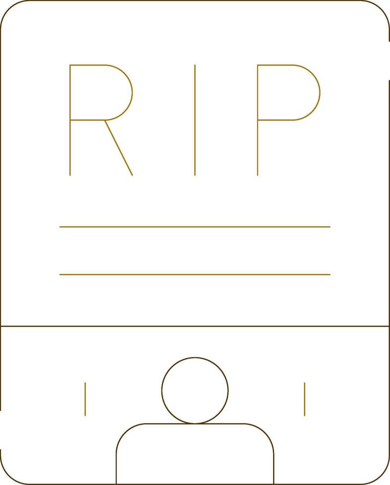 obituario creativo icono diseño vector