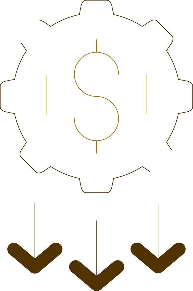 Low Startup Cost Creative Icon Design vector