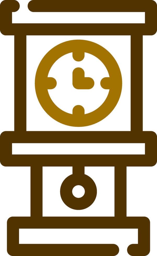 Grandfather Clock Creative Icon Design vector