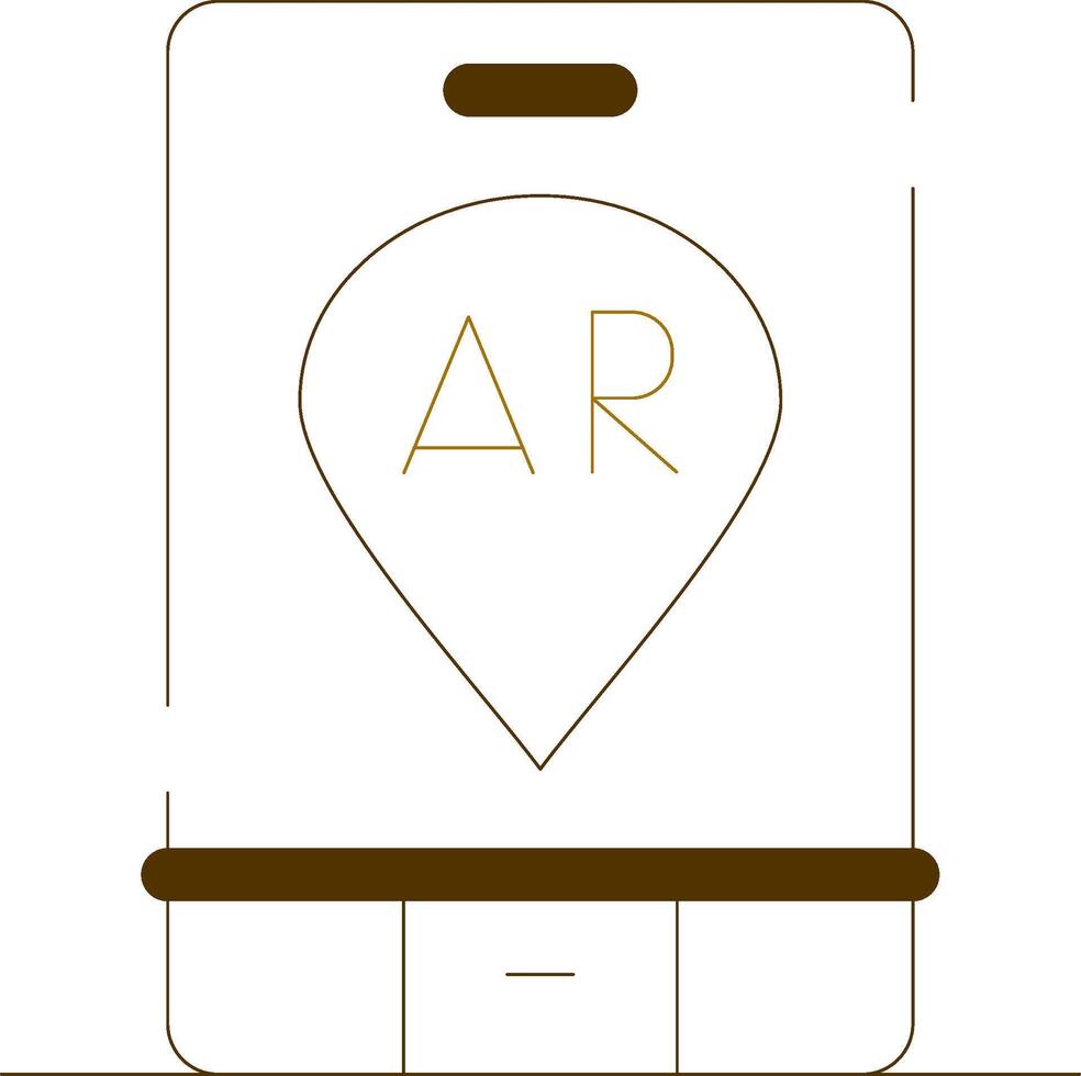 Ar Navigation Creative Icon Design vector