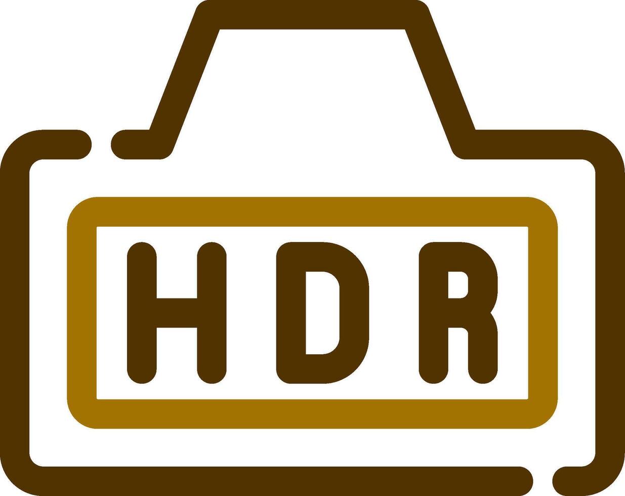 Hdr Creative Icon Design vector