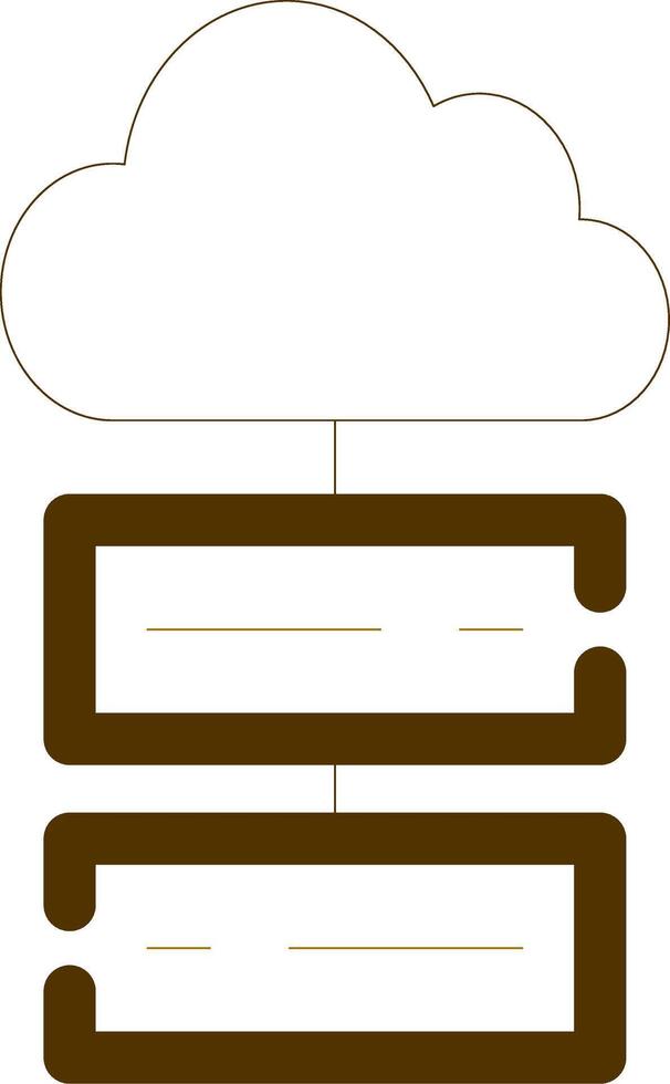 Cloud Storage Creative Icon Design vector