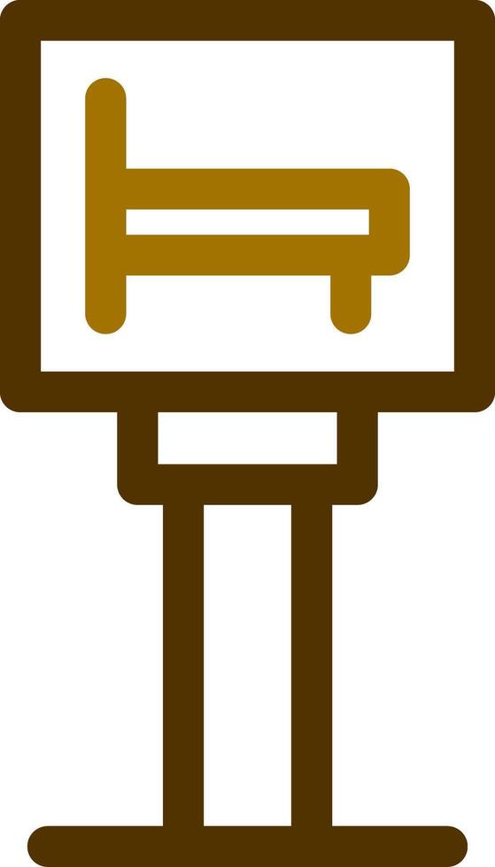 Hotel Sign Board Creative Icon Design vector