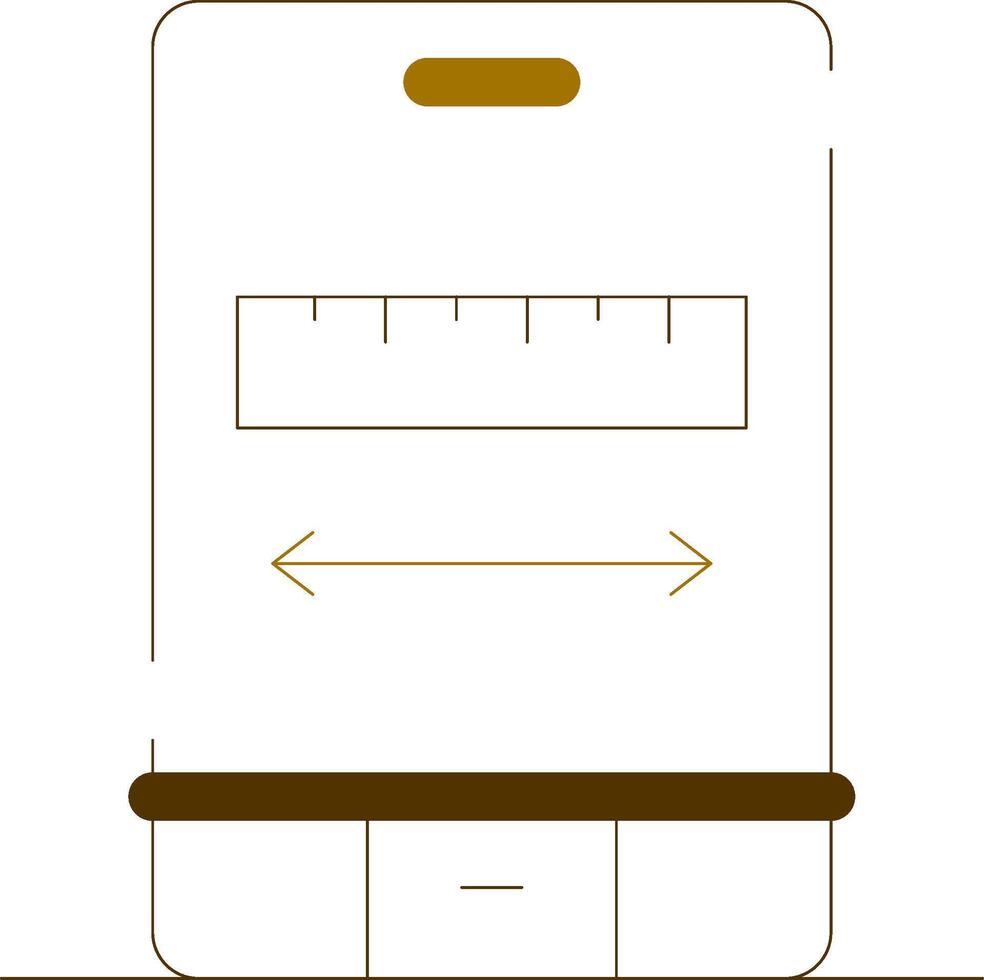 Ar Measuring Creative Icon Design vector