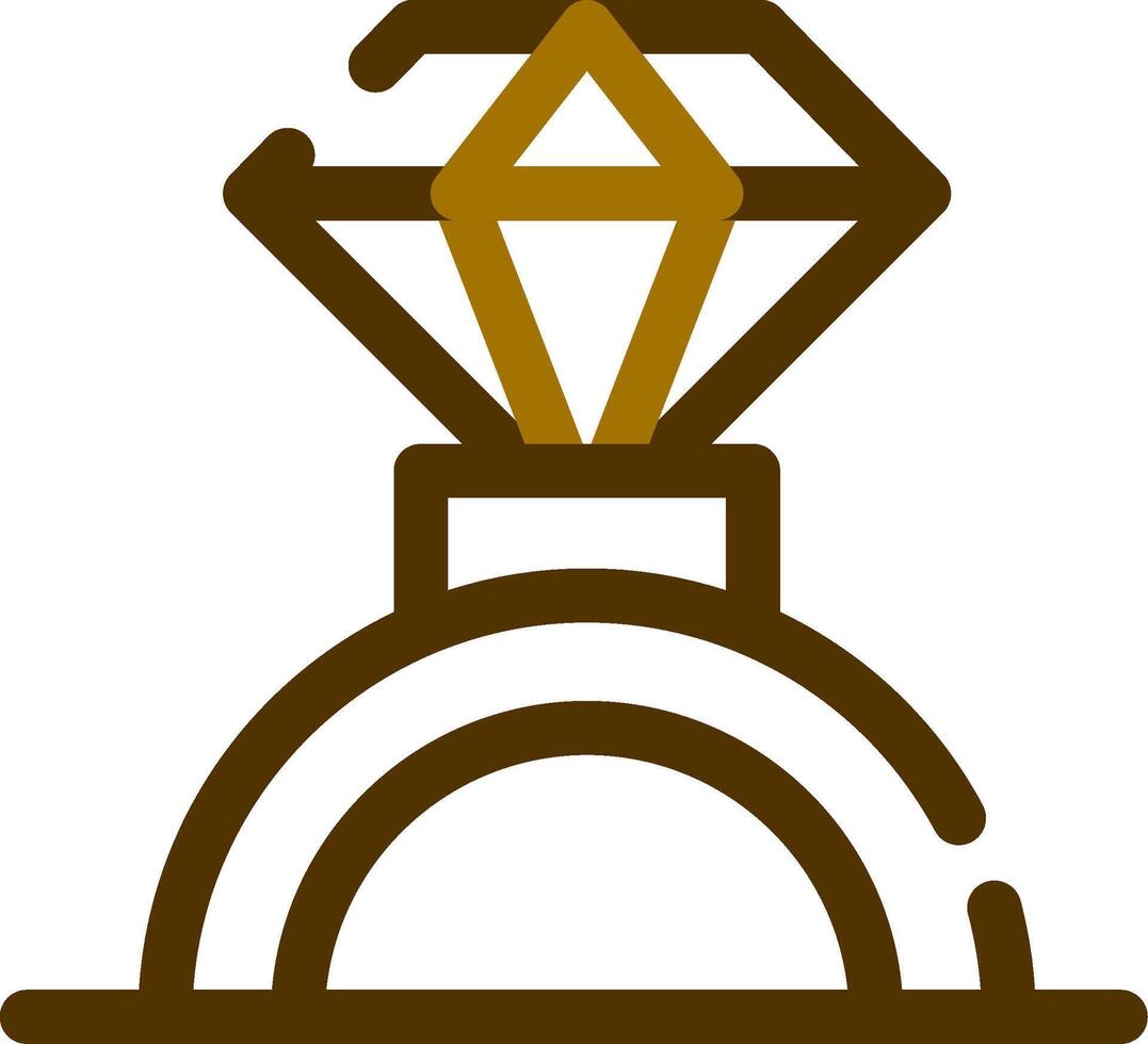 diseño de icono creativo de anillo de bodas vector