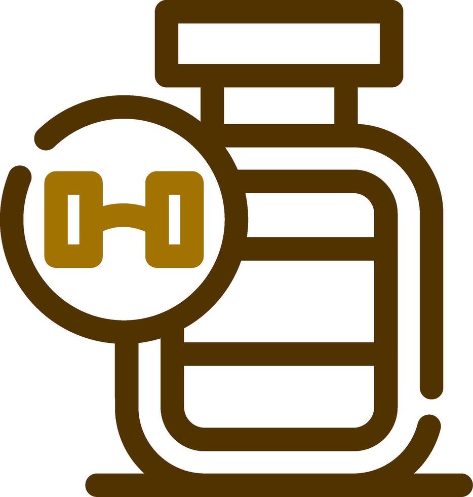Protein Powder Creative Icon Design vector