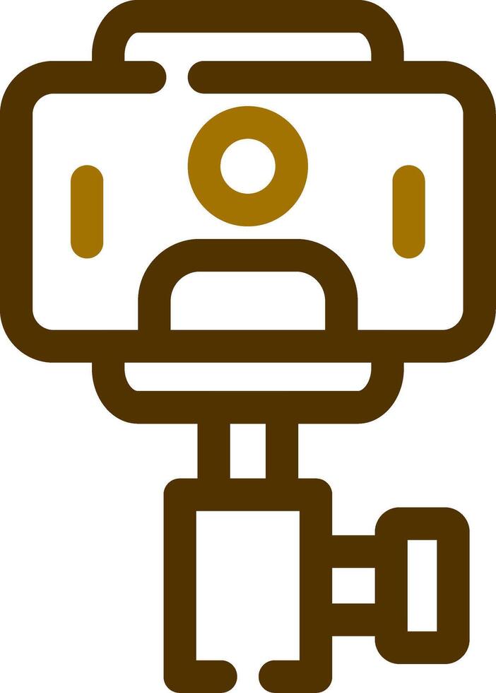 Selfie Stick Creative Icon Design vector