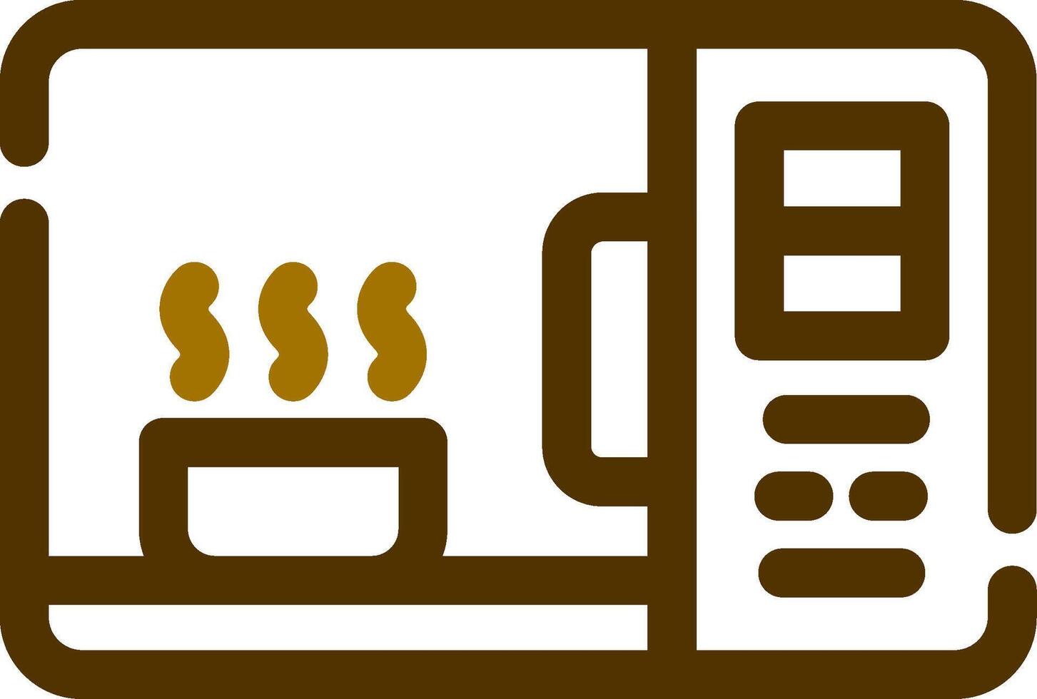 Microwave Creative Icon Design vector