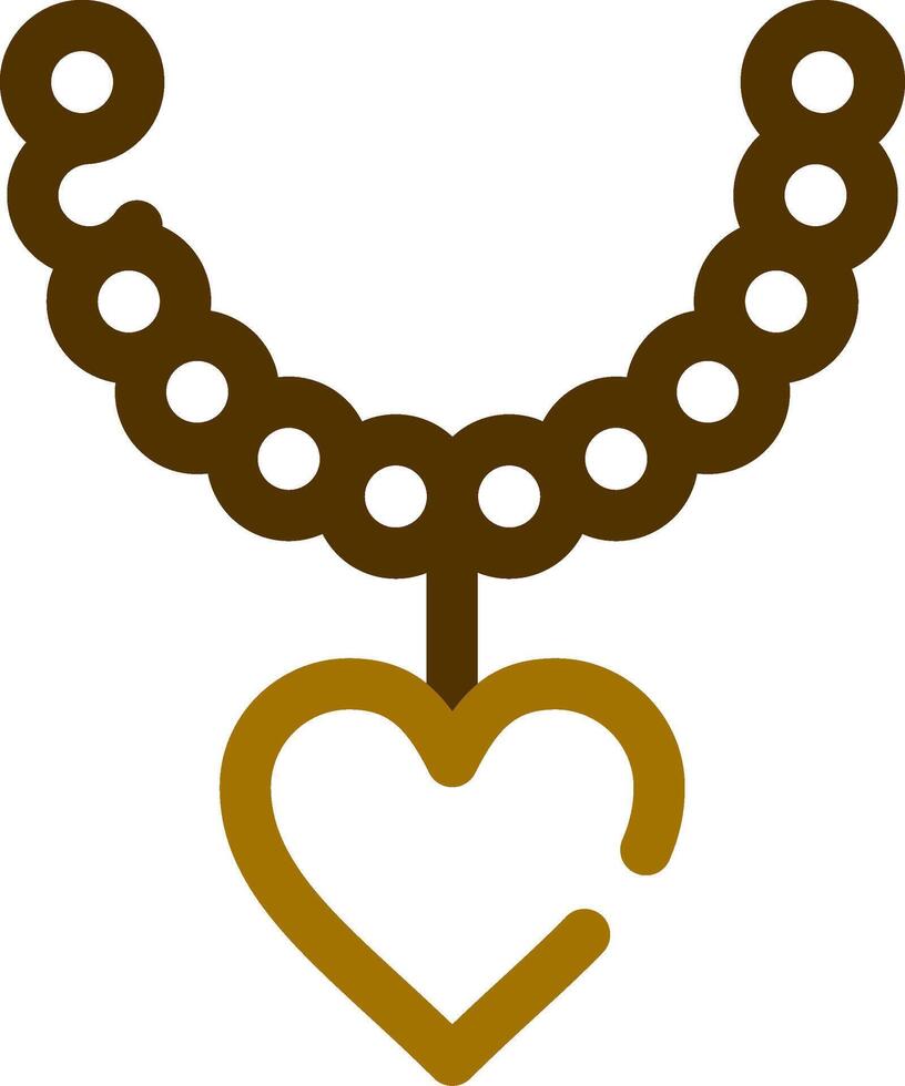 diseño de icono creativo de collar de perlas vector