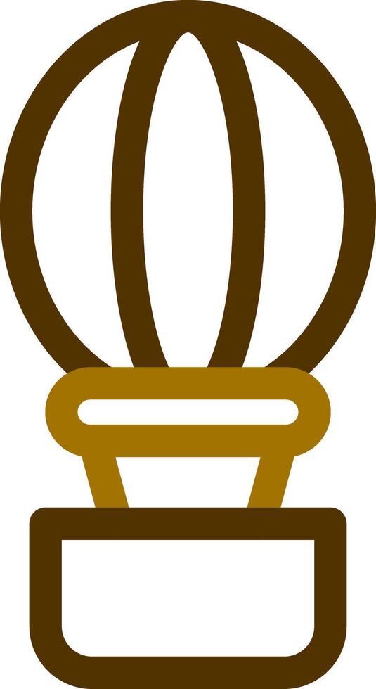 Hot Air Balloon Creative Icon Design vector