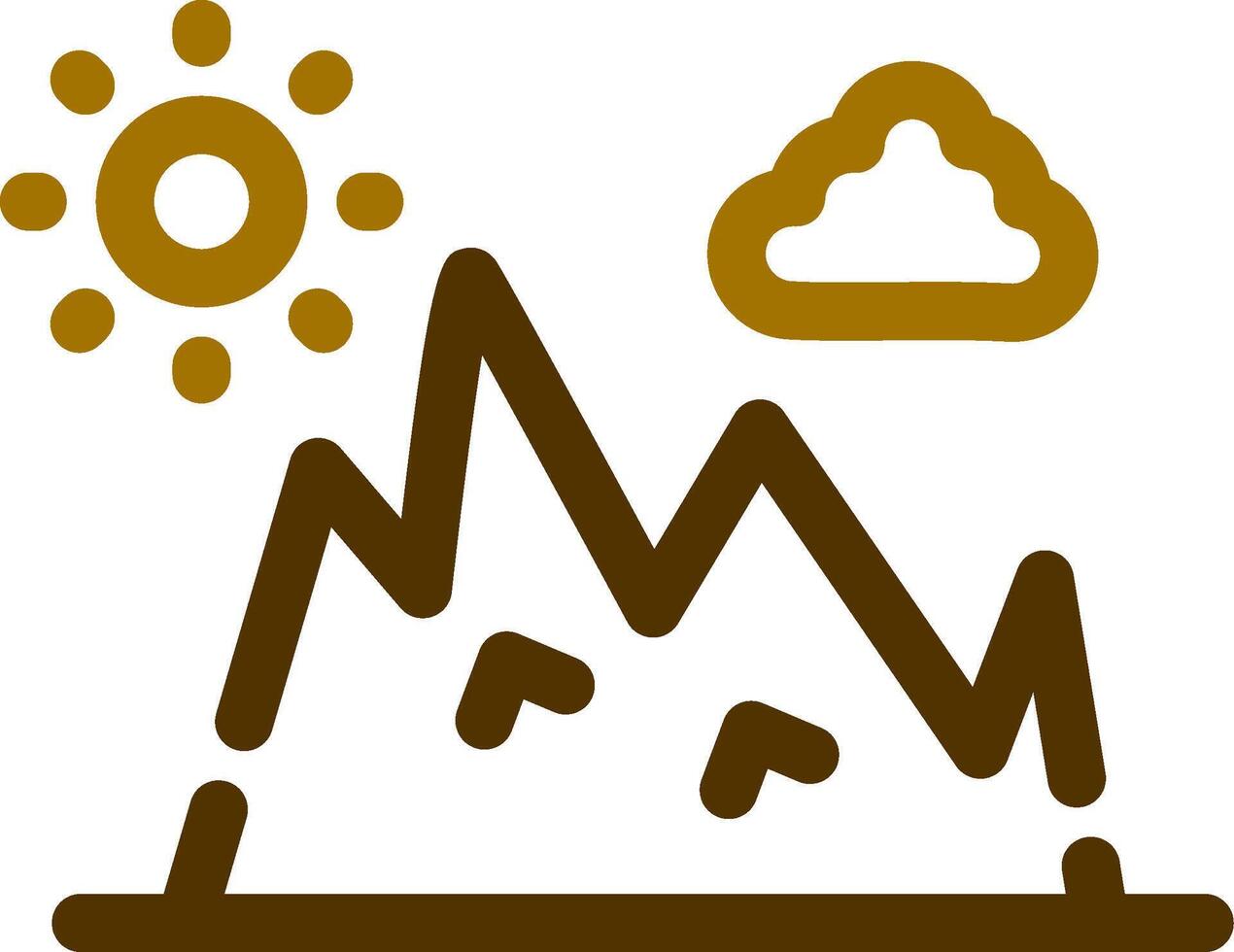 Mountain Creative Icon Design vector