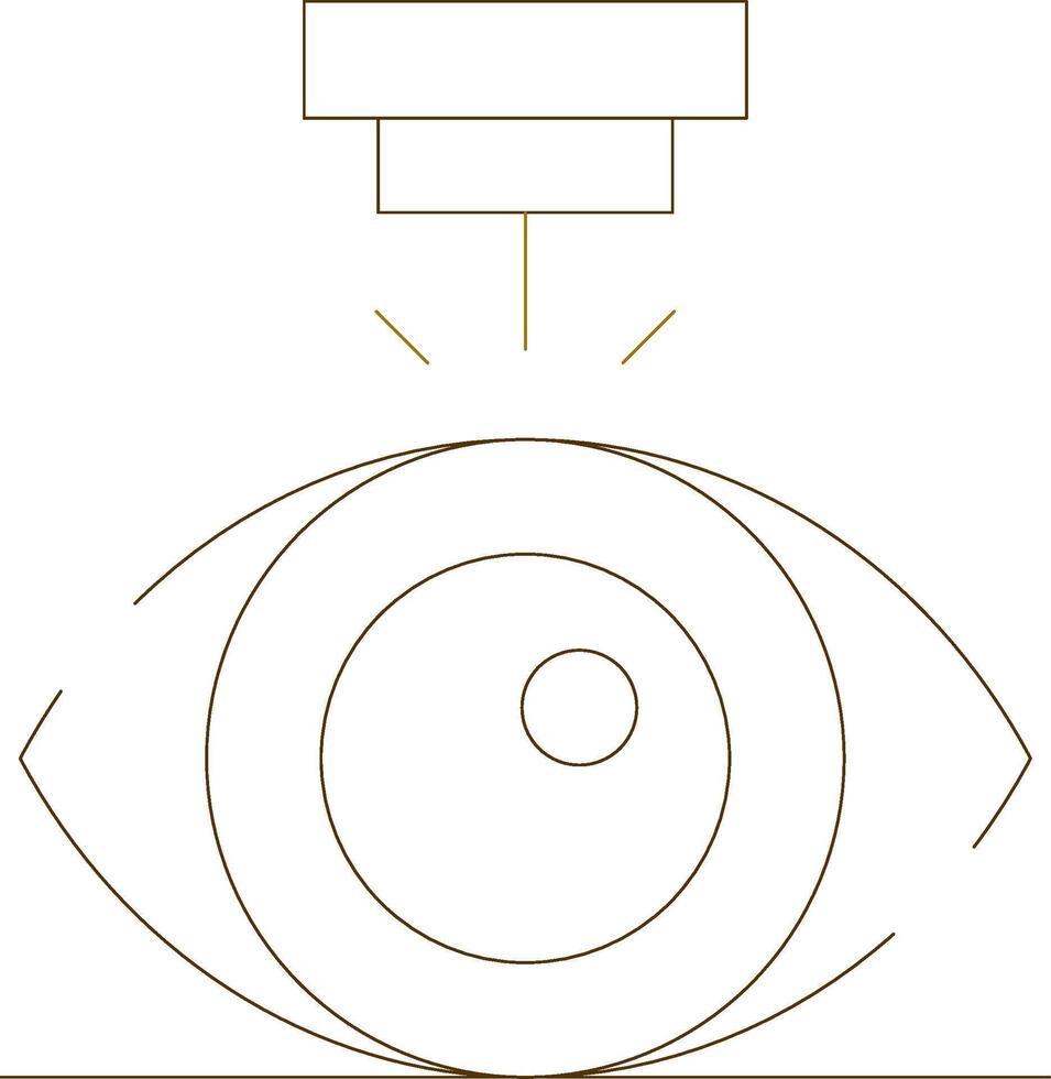 Laser Vision Correction Creative Icon Design vector