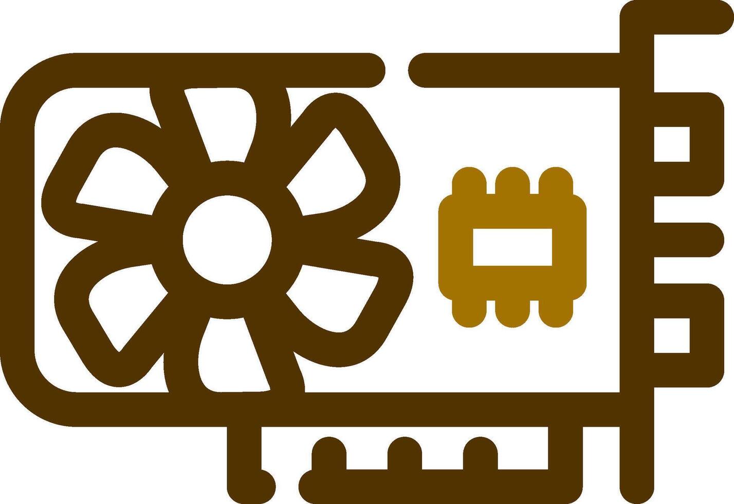 Graphic Card Creative Icon Design vector