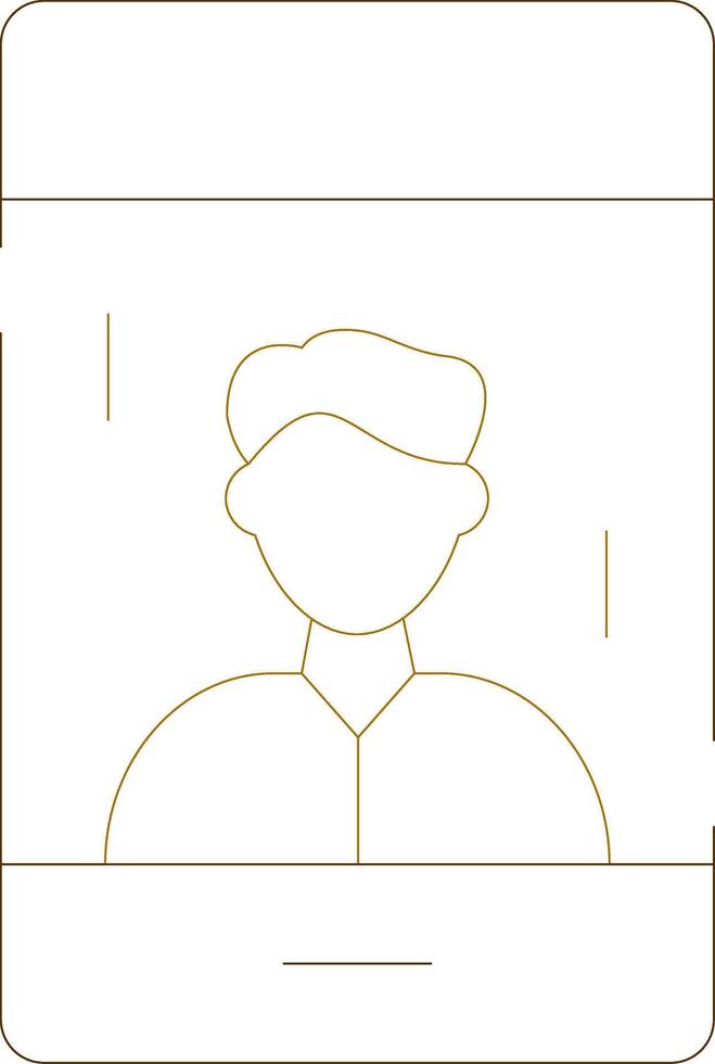 Influencer Male Creative Icon Design vector