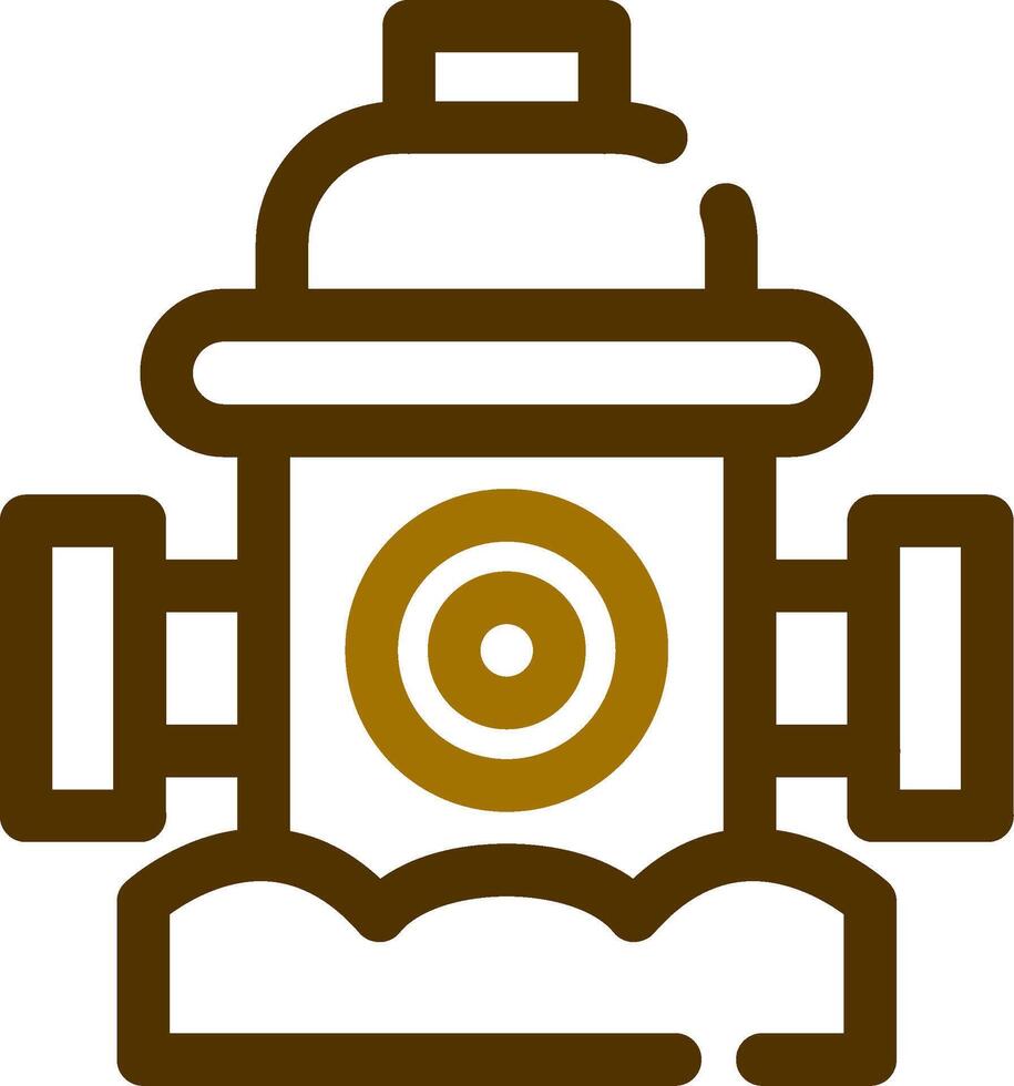 Fire Hydrant Creative Icon Design vector