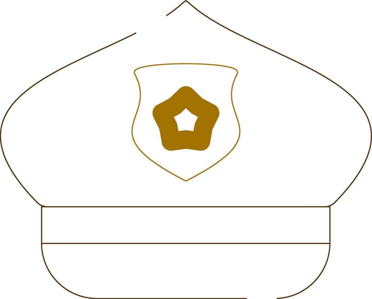 Police Hat Creative Icon Design vector