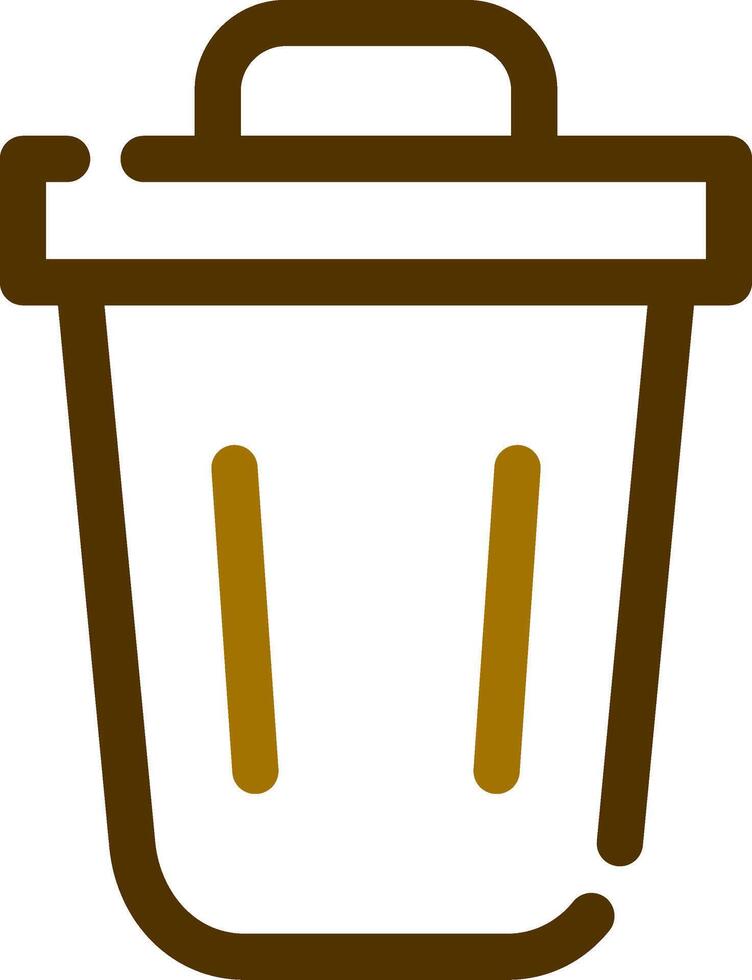 Trash Bin Creative Icon Design vector