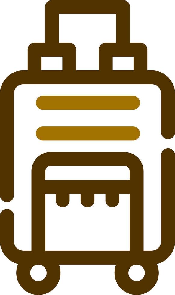 Travel Bag Creative Icon Design vector