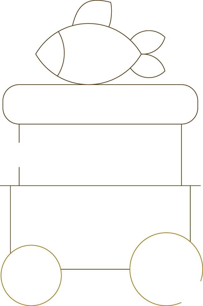 Line Two Color Design vector