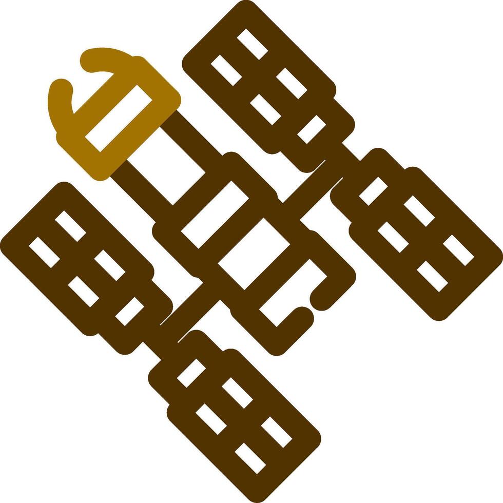 Space Station Creative Icon Design vector