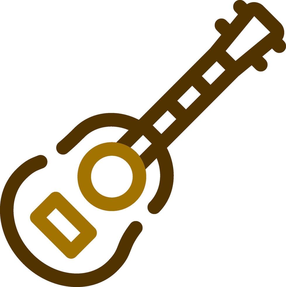 diseño de icono creativo de guitarra acústica vector