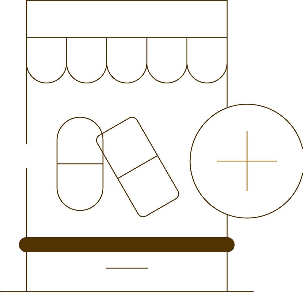 Healthcare Ecommerce Creative Icon Design vector