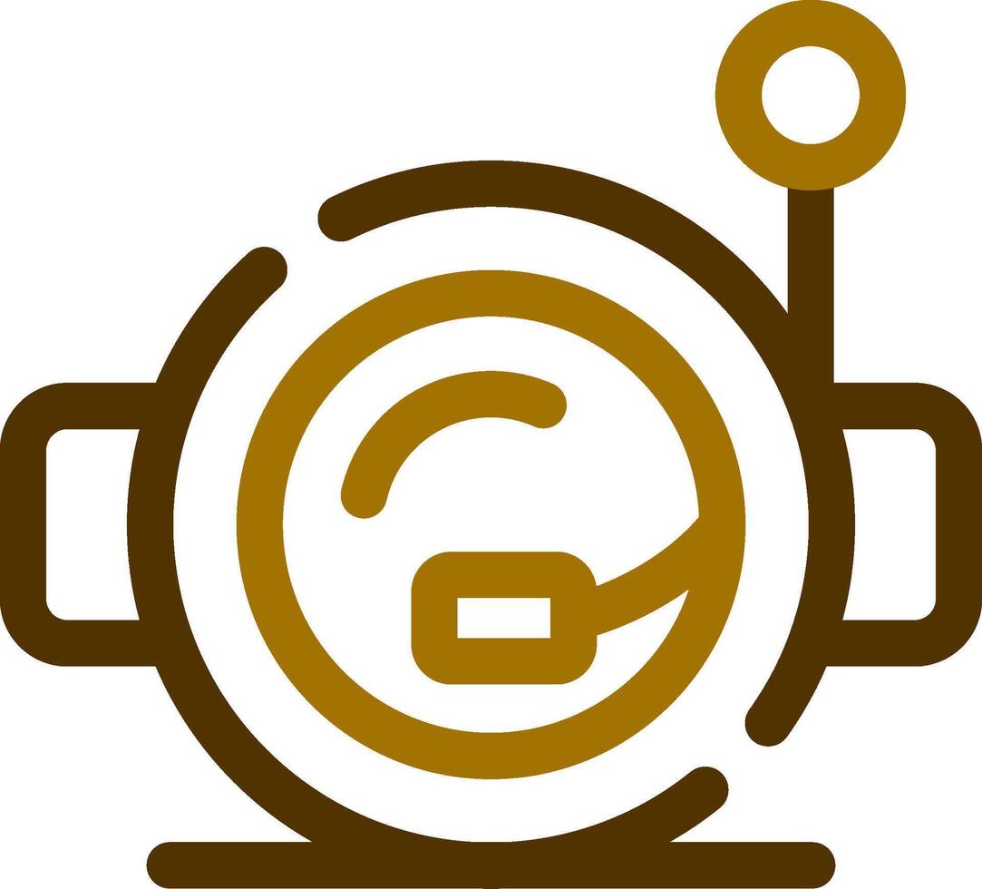 Astronaut Helmet Creative Icon Design vector