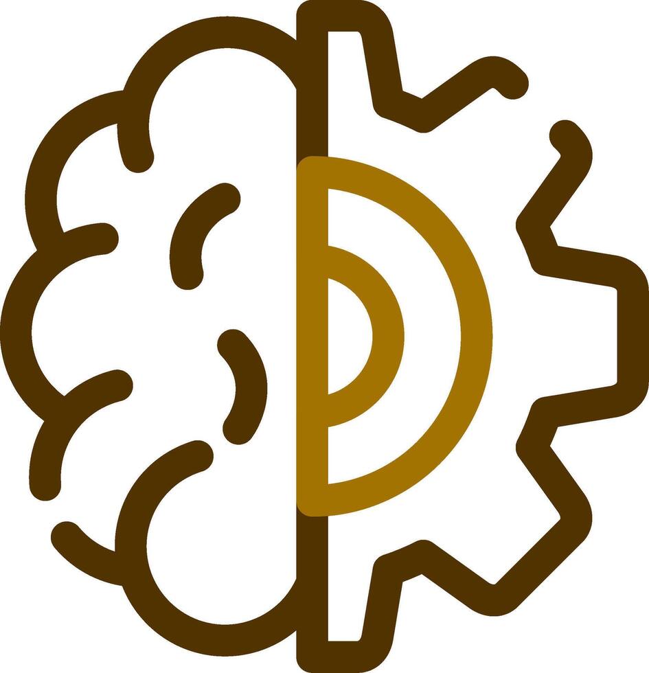 Deep Learning Creative Icon Design vector