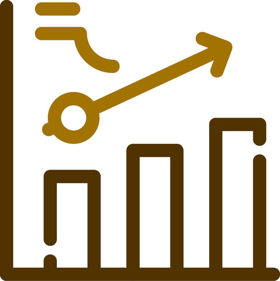 Clustered Bar Creative Icon Design vector
