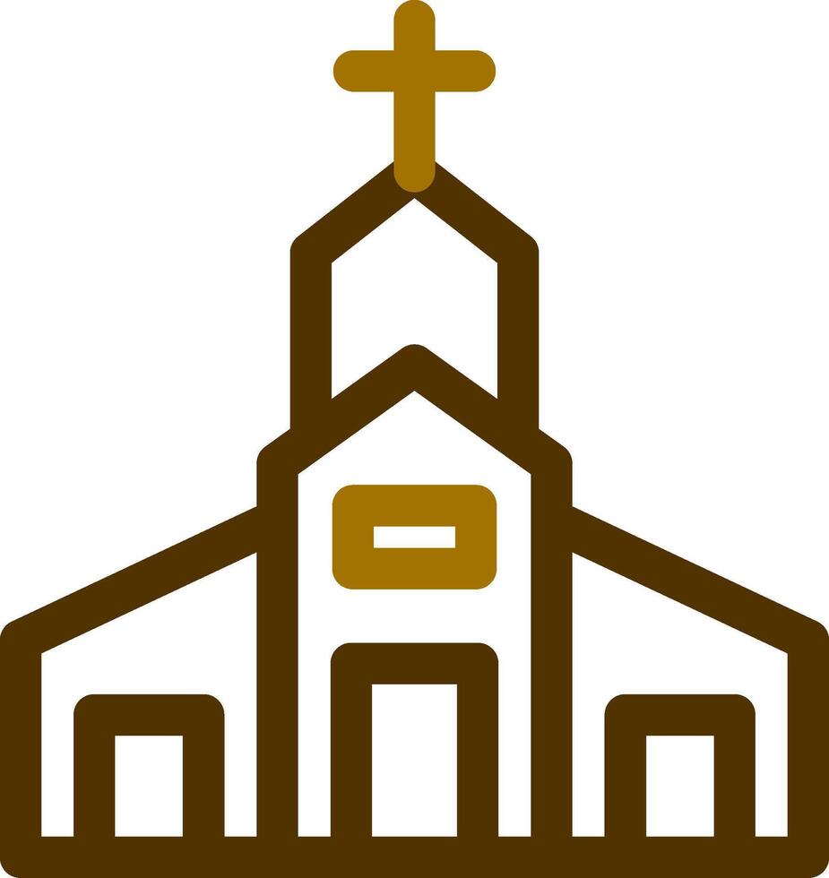 diseño de icono creativo de iglesia vector