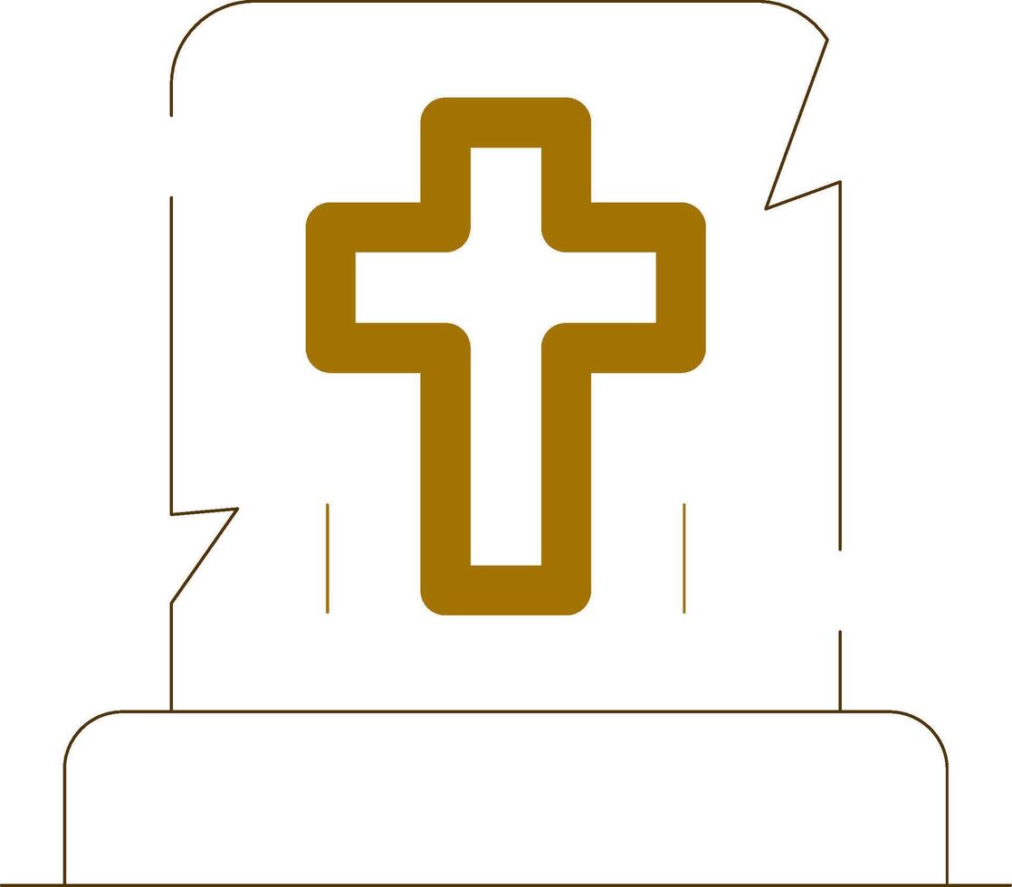 Gravestone Creative Icon Design vector