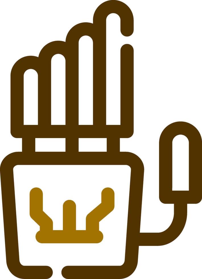 Robot Hand Creative Icon Design vector