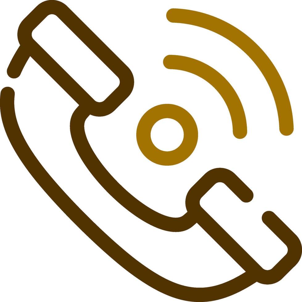 Phone Receiver Creative Icon Design vector