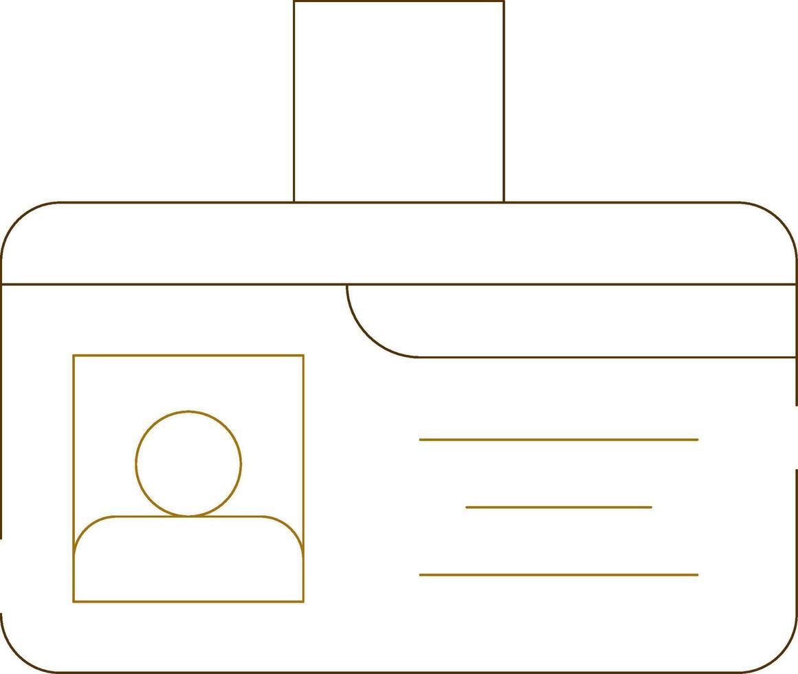 Identification Card Creative Icon Design vector