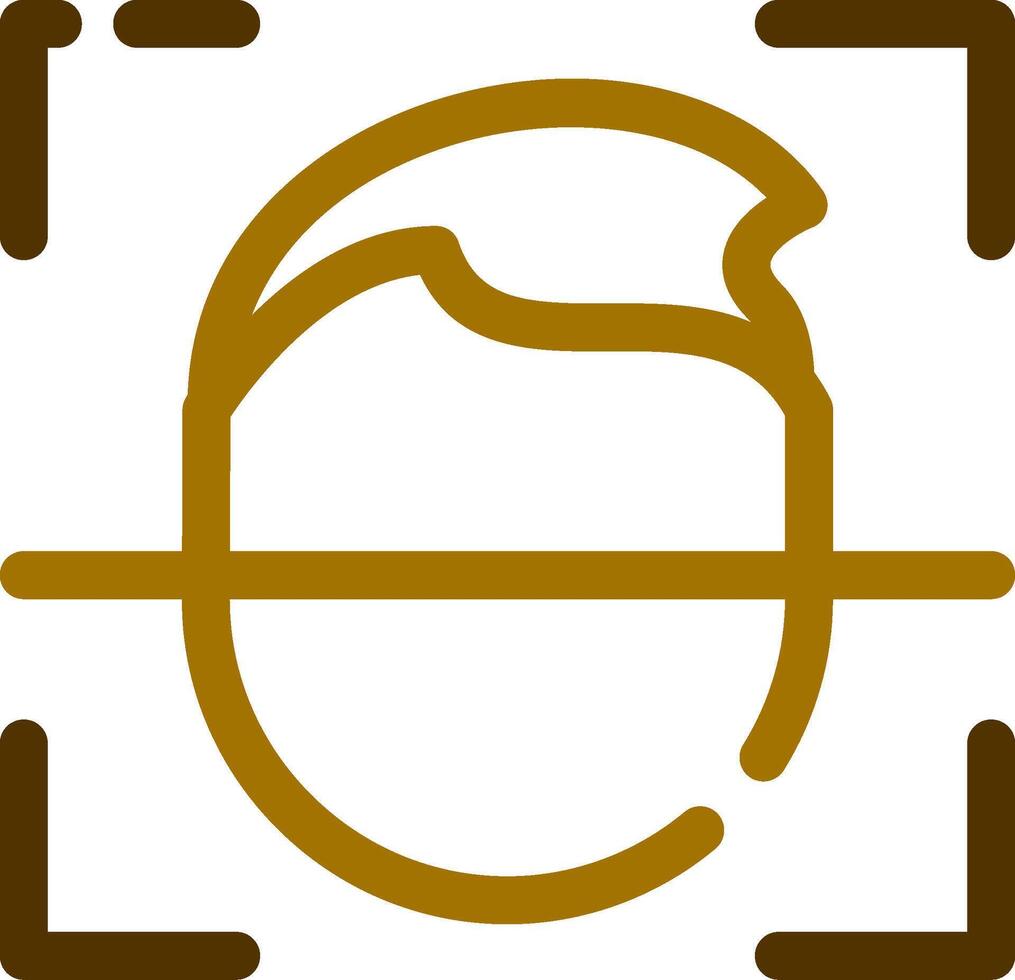 Face Id Creative Icon Design vector