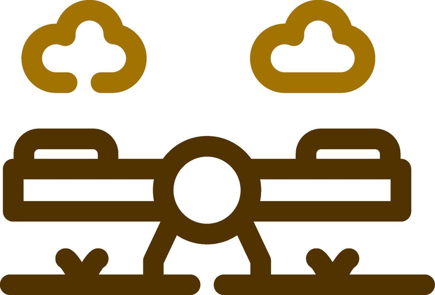 Line Two Color Design vector