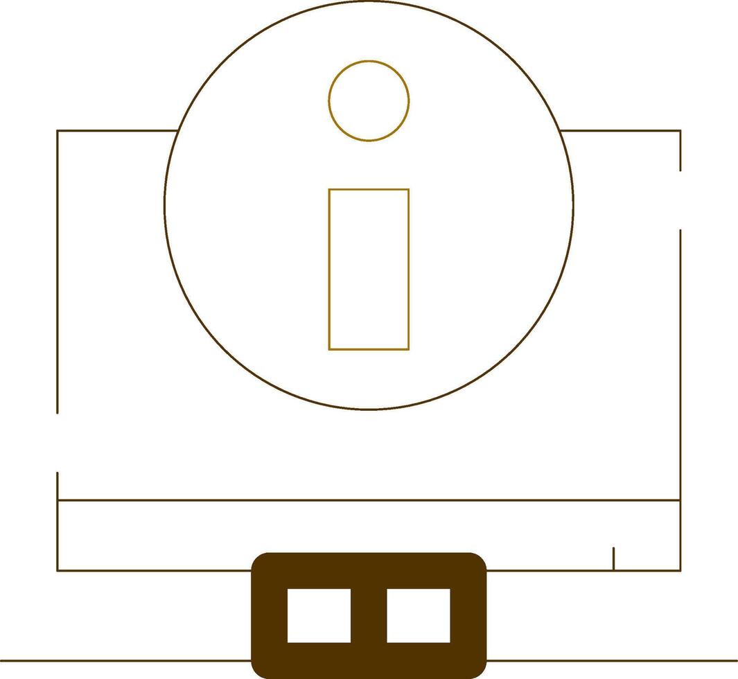 Digital Information Creative Icon Design vector